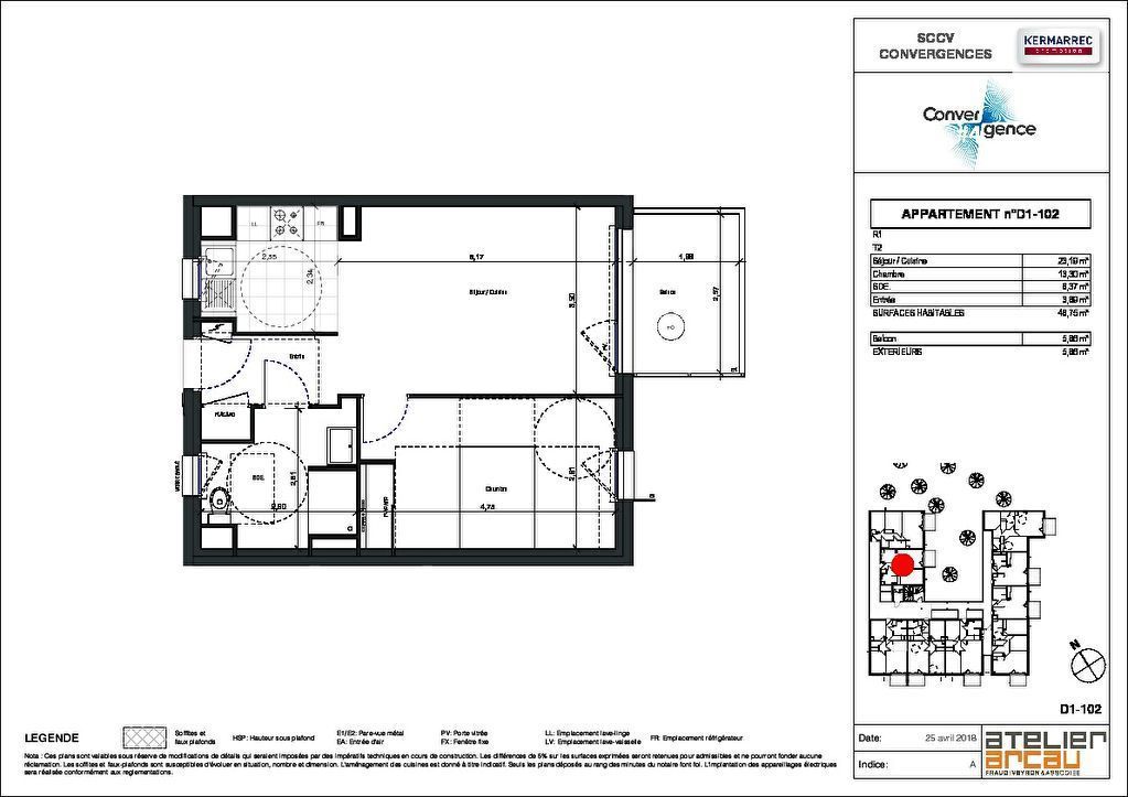 Appartement 2 pièces - 47 m² environ - 42681501h.jpg | Kermarrec Habitation