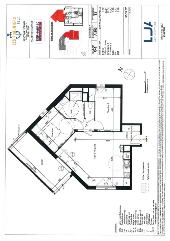Appartement 3 pièces - 66 m² environ - 50816267c.jpg | Kermarrec Habitation