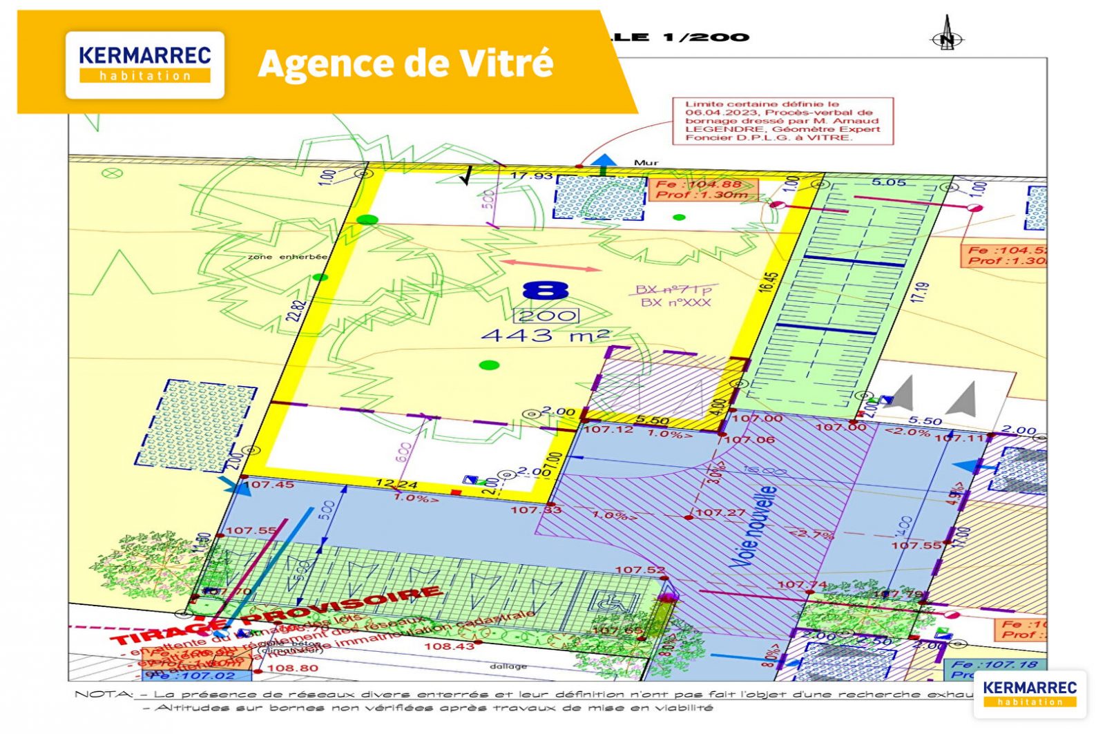 Terrain - 445 m² environ - 50816363a.jpg | Kermarrec Habitation