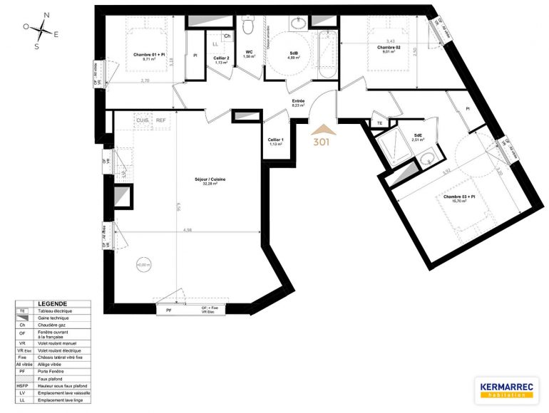 Appartement 4 pièces - 85 m² environ - 53178716c.jpg | Kermarrec Habitation