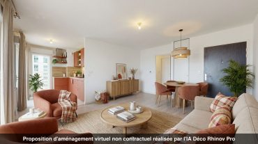 Appartement 3 pièces – 59 m² environ