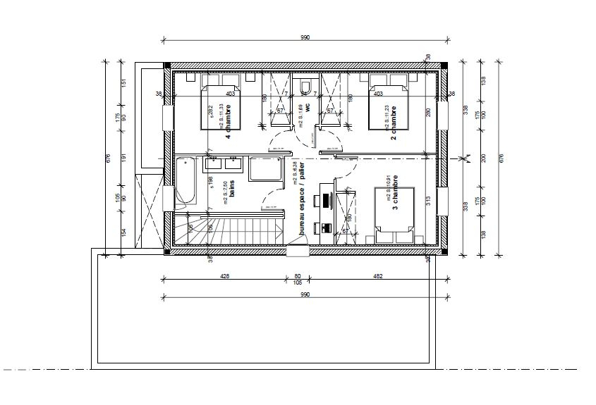 Maison 6 pièces - 127 m² environ - 58764003e.jpg | Kermarrec Habitation