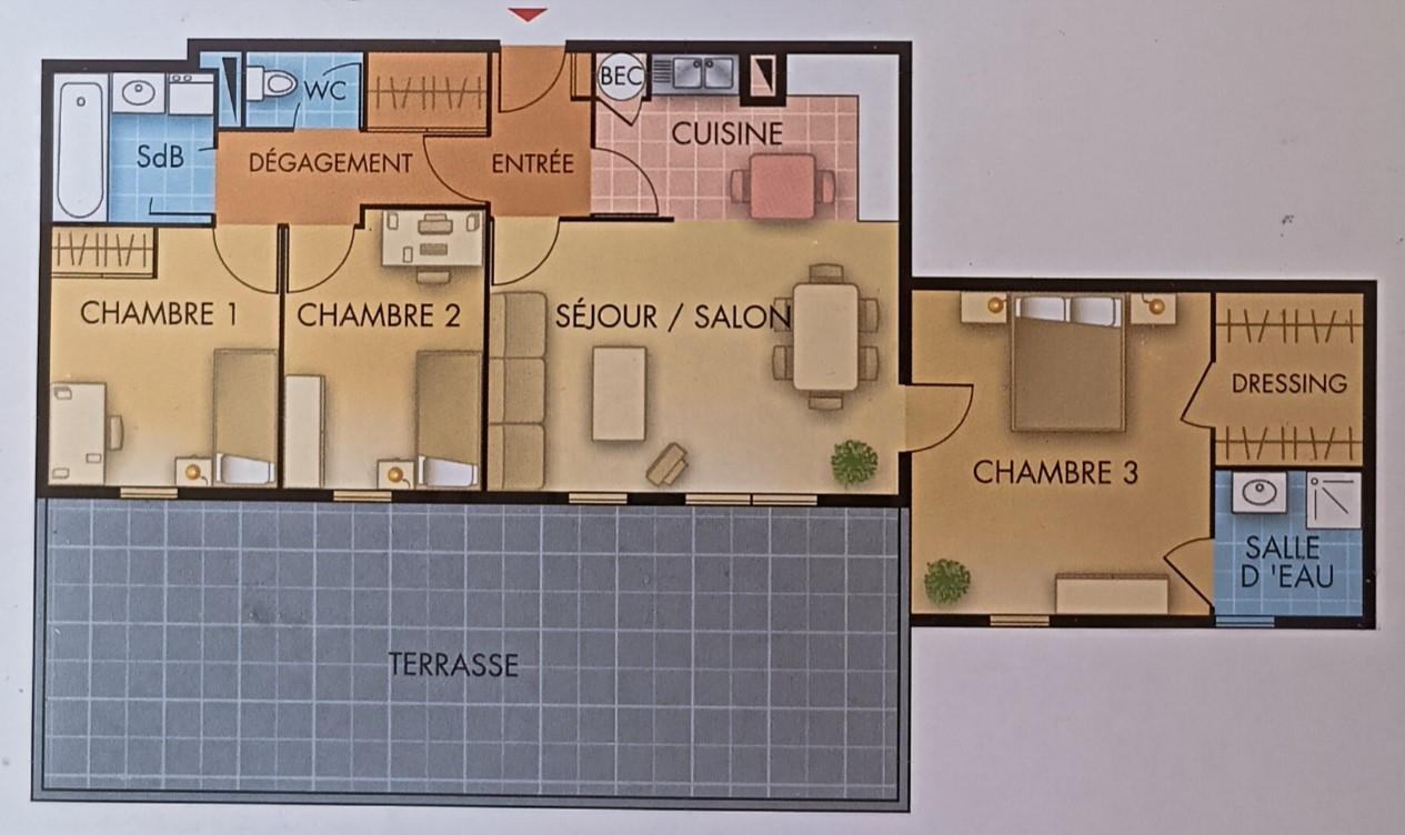 Appartement 4 pièces - 82 m² environ - 58907795p.jpg | Kermarrec Habitation
