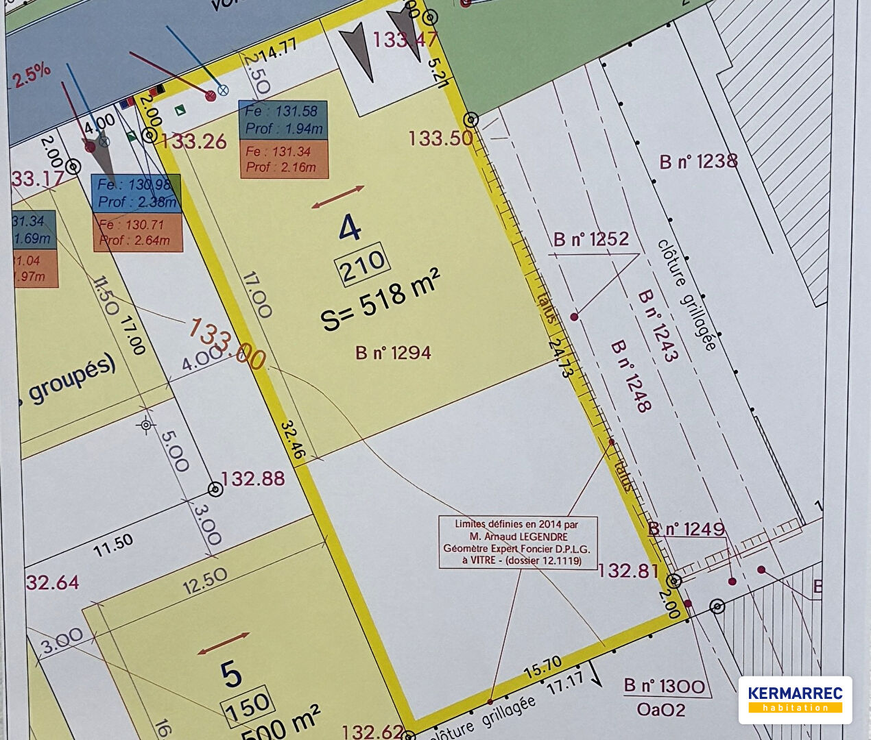 Terrain - 518 m² environ - 58908212b.jpg | Kermarrec Habitation