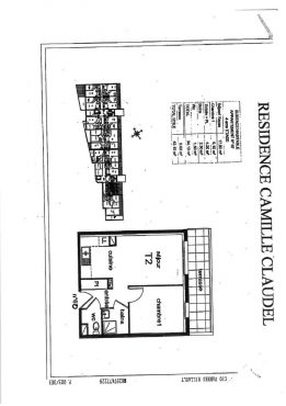 Appartement 2 pièces – 34 m² environ