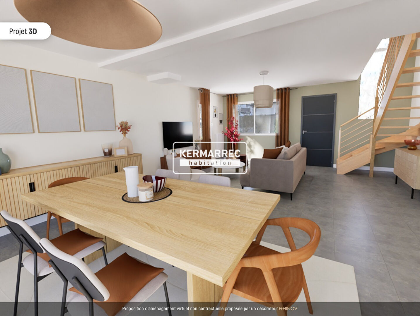 Maison 8 pièces - 144 m² environ - 59438267d.jpg | Kermarrec Habitation