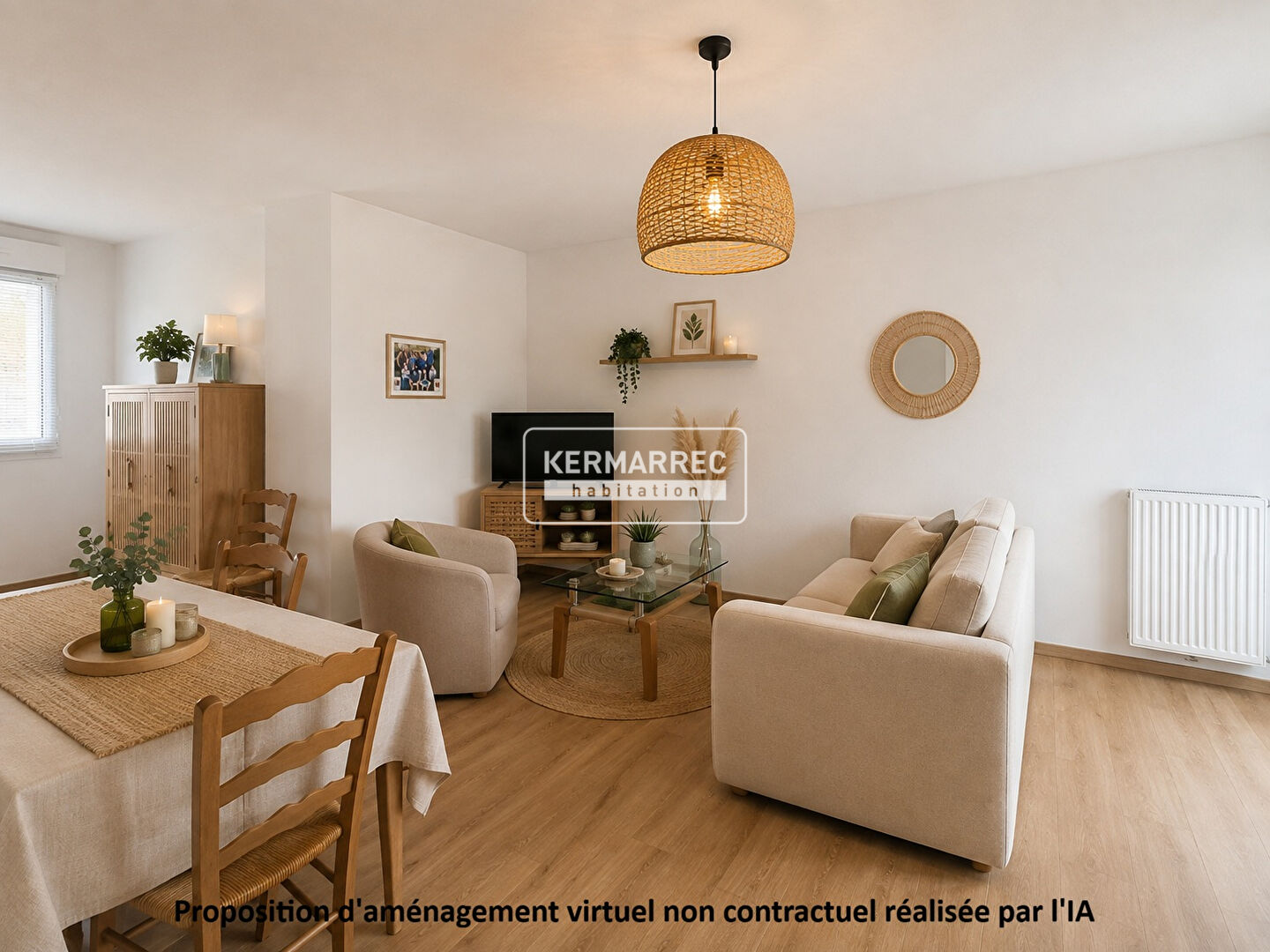 Achat Appartement 2 pièces L'Hermitage 53 m² environ ref : 61499761 | Kermarrec Habitation — 5